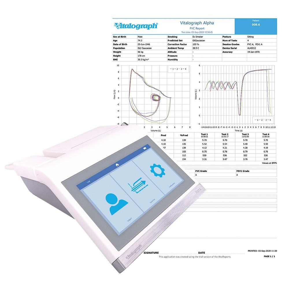 Espirómetro Vitalograph ALPHA™ Connect AIO