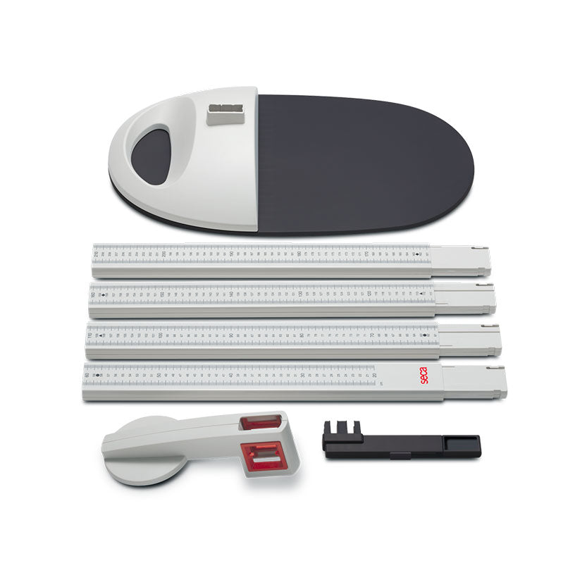 Mobiles Stadiometer mit Flachwaage kombinierbar seca 217 - Messbereich 20 - 205 cm