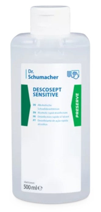 DESCOSEPT SENSITIVE Oberflächen-Schnelldesinfektion (500 ml Spenderflasche)