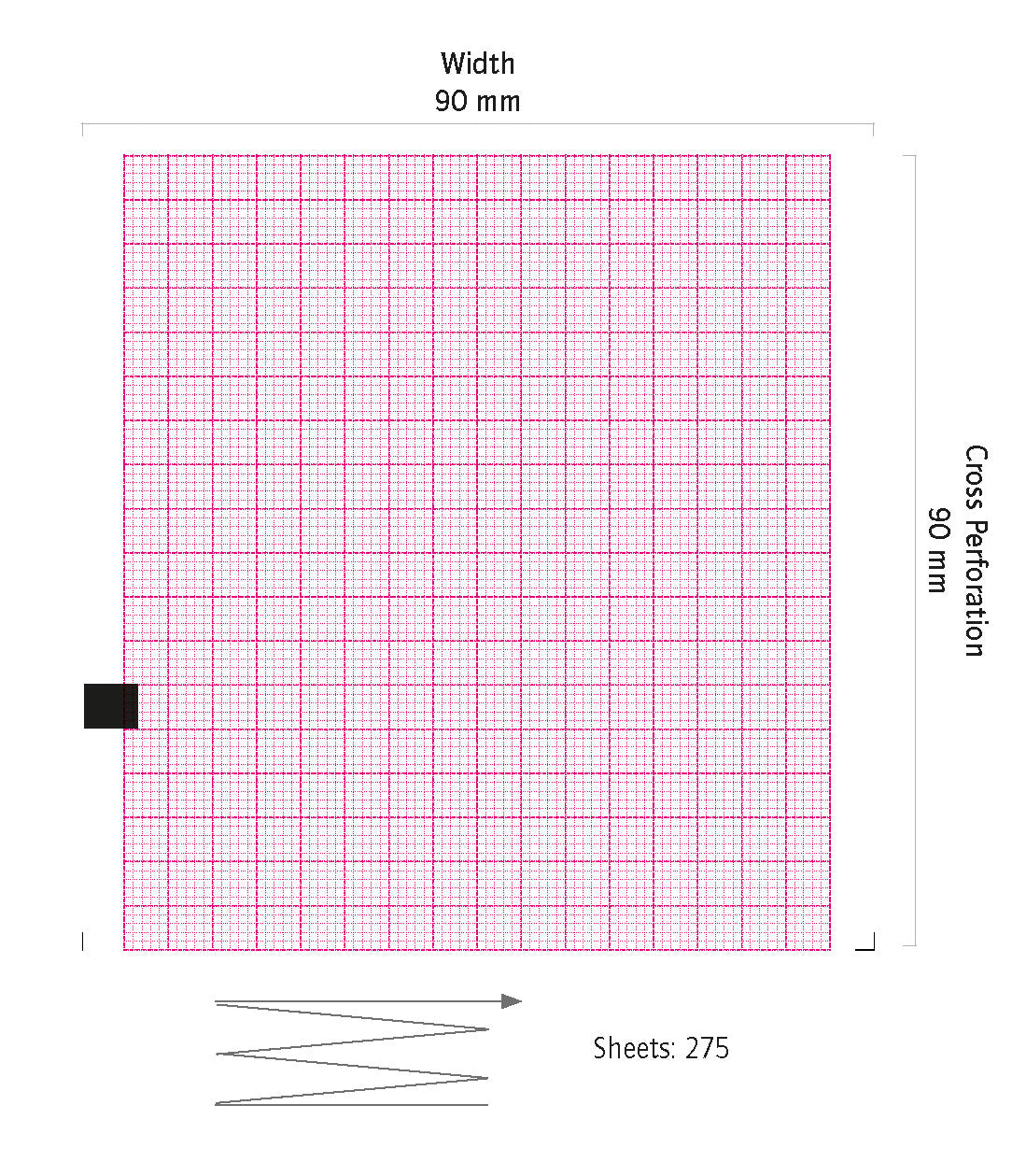 EKG-Papier für Schiller Cardiovit AT1 (10 Blöcke)