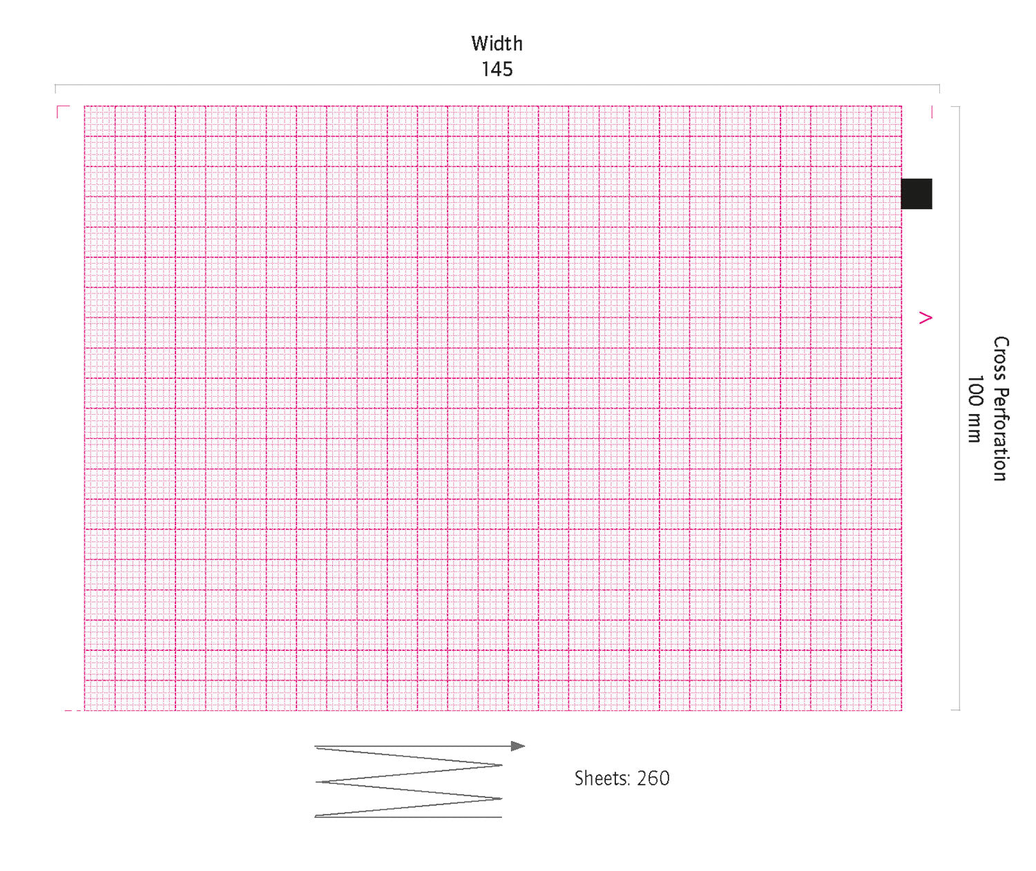 EKG-Papier für Schiller Cardiovit AT6 / SP-200