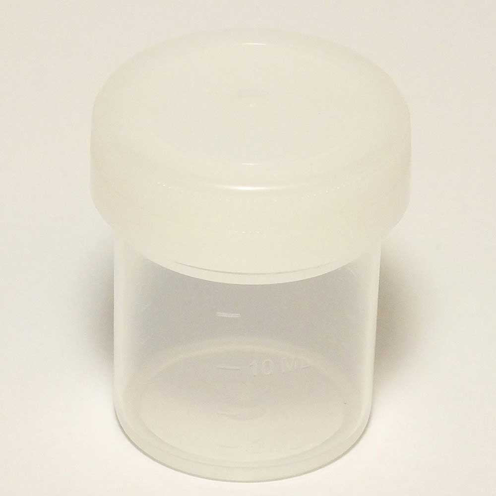 20-ml-Probenbehälter, weißer Deckel, ohne Etikett (1000 Stück)