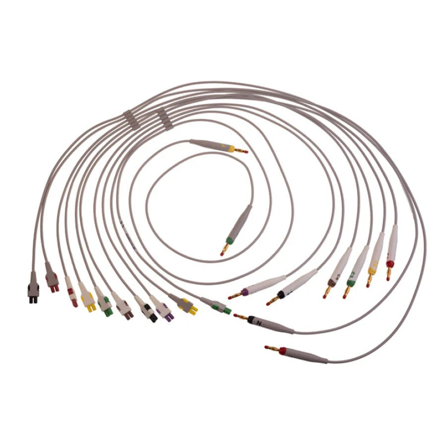 Cables de electrodo, conector de 4 mm, IEC, ML (10 unidades)