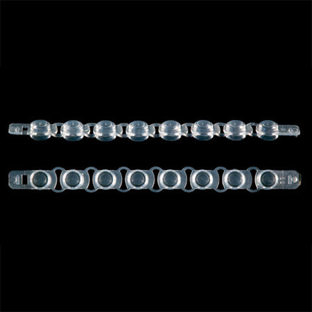 Flat cap strip, 8, for PCR plates (125 p.)