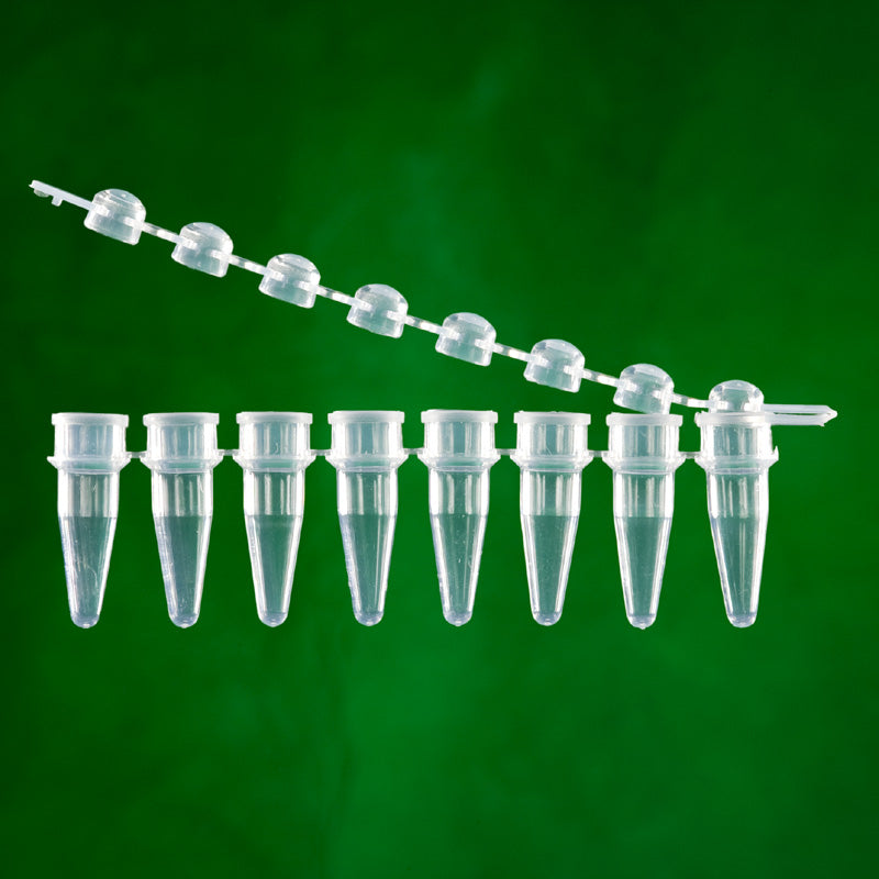 0.2ml PCR 8-strip tubes + 8-strip caps