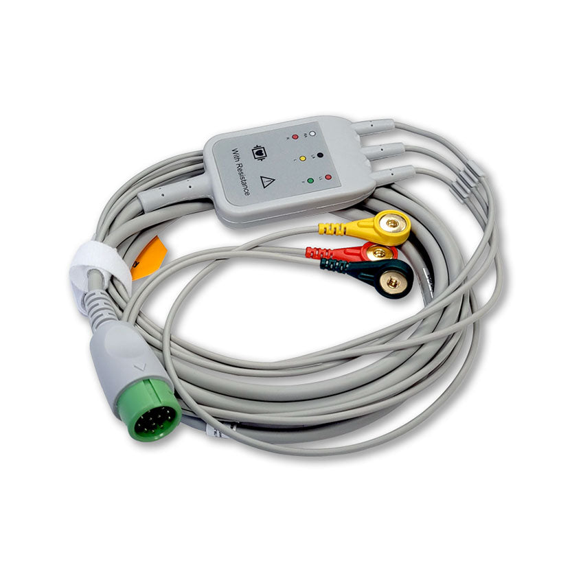 EKG-Kabel 3-adrig (Druckknopf) für SMART 9 CTG