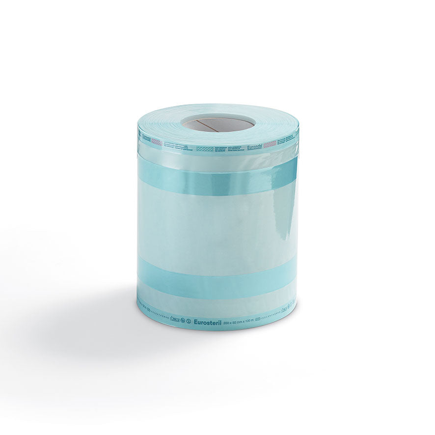 Eurosteril® Sterilisationsrollen mit Falte 200x50mm, 100m