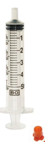 BD™ Oralspritze, mit Verschlusskappe, 5 ml, grad. 0,2 ml, zentrisch (500 Stck)