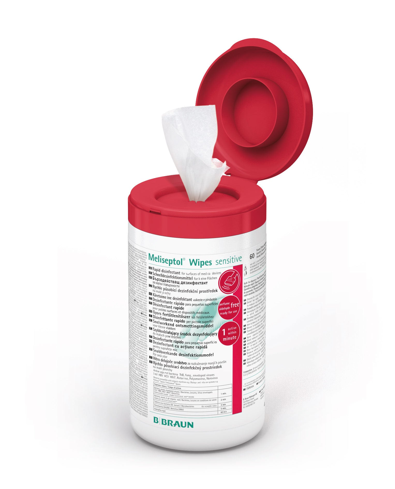 Meliseptol® Wipes sensitive (Spenderbox mit 60 T)