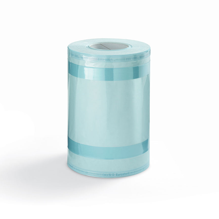 Eurosteril® Sterilisationsrollen mit Falte 250x50mm, 100m