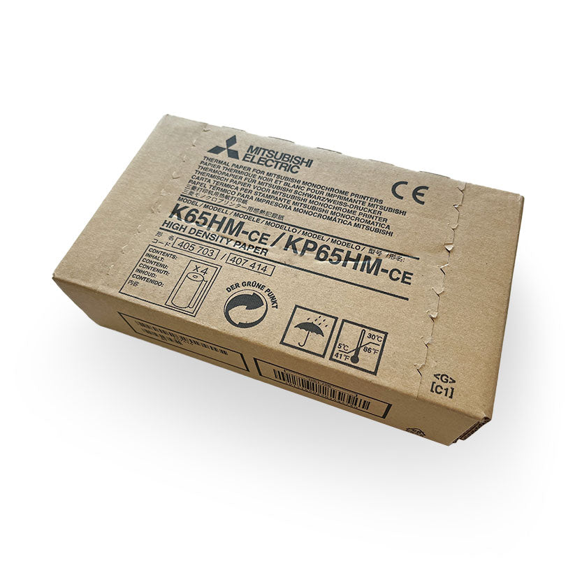 Videoprinterpapier Mitsubishi K65HM (4 Rollen)