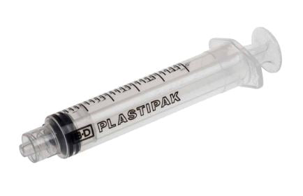 BD™3-tlg. Spritze, 5 ml, BD Luer-Lok™, grad. 0,2 ml, Gleitm. Silikonöl (125 Stck)
