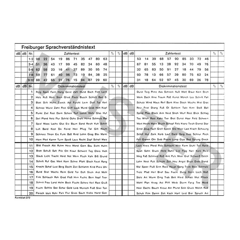 Formblatt 372 - Freiburger - (10 Blöcke)