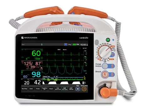 Cardiolife TEC-1021, ohne Pacer, mit externen Paddles
