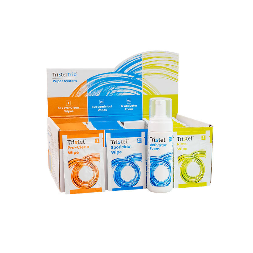 Tristel Trio Wipes System TRIO50 (1 Set mit 3x 50 Tüchern)