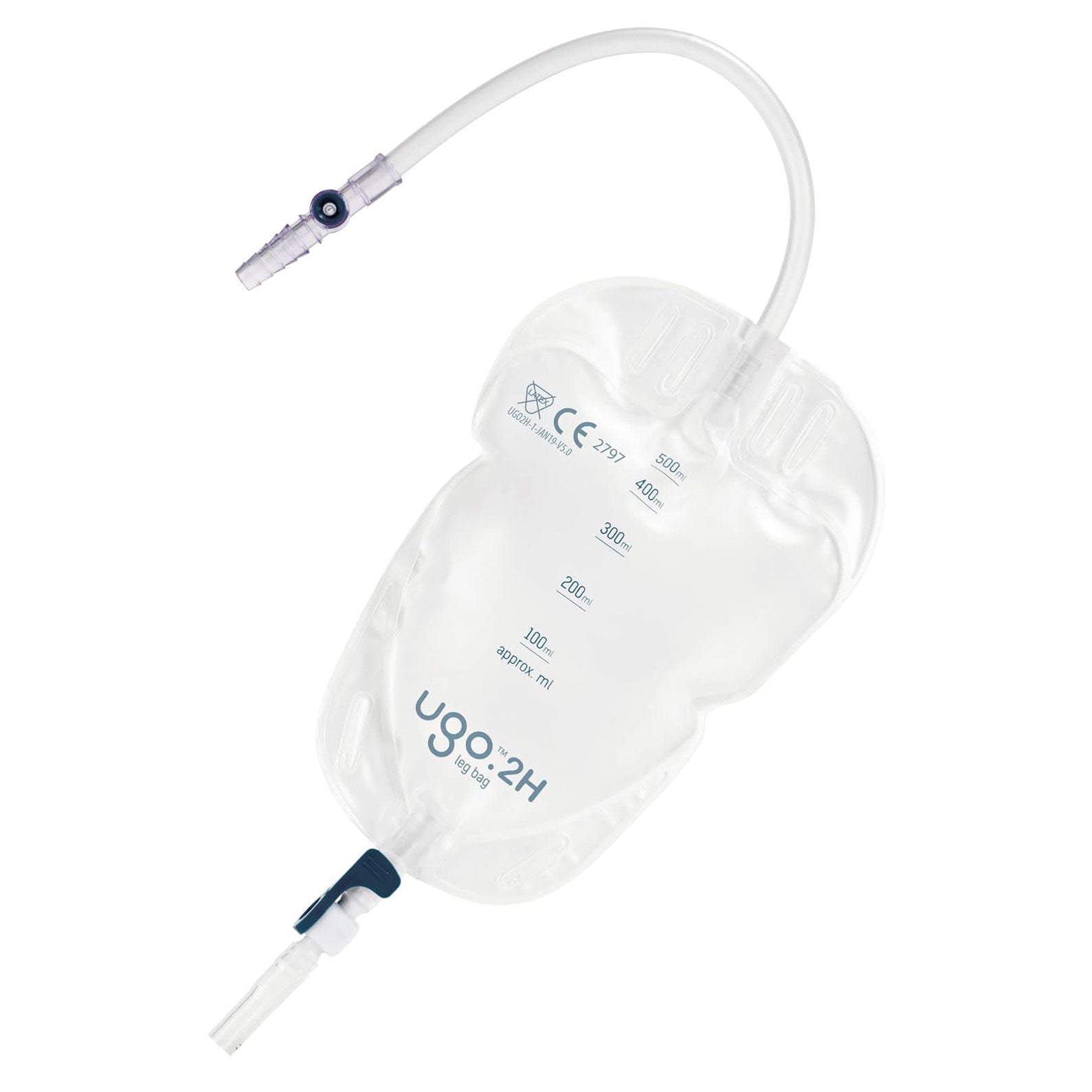 Ugo 2H, Beinbeutel 500ml, 25cm, Schwenkh (10 Stck)