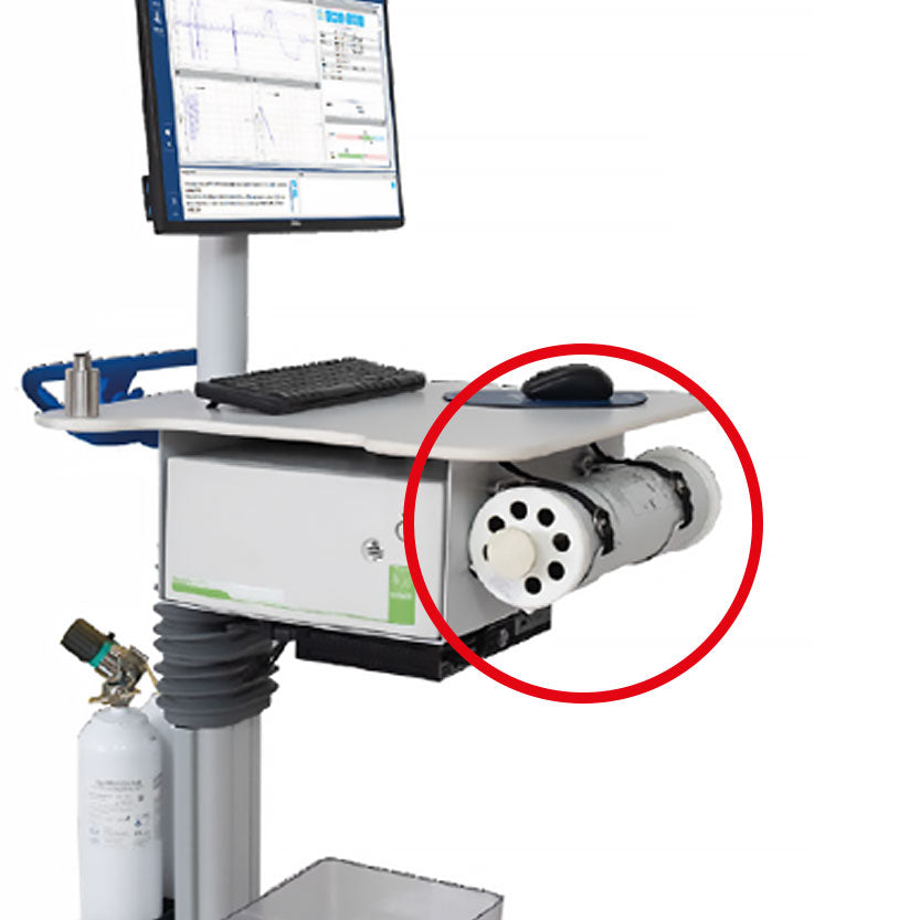 Halterung für Quark und Kalibrationspumpe