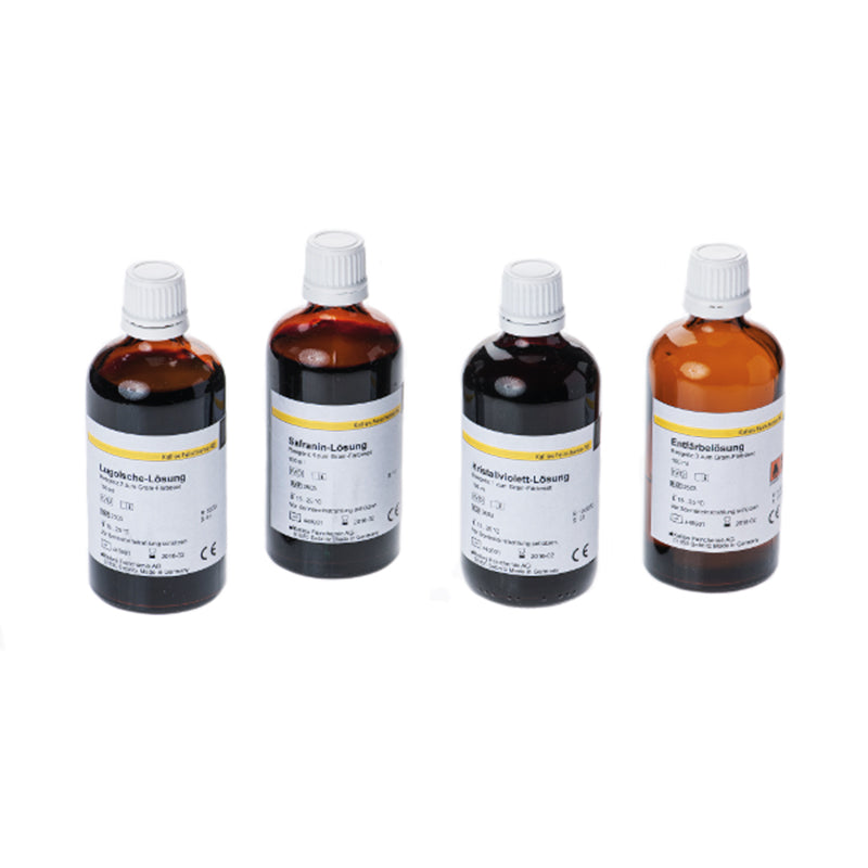 Gram Färbeset - 1 Set (4 x 100 ml Reagenzlösungen)