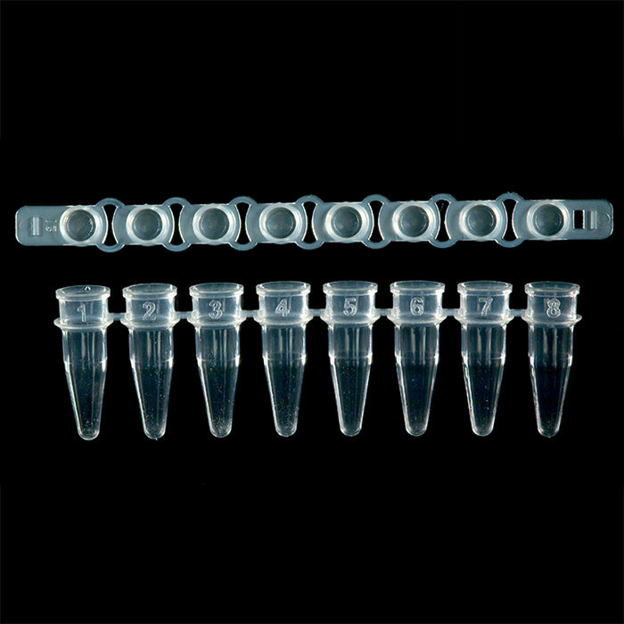 0.2ml PCR 8 Strip Tubes & Domed Caps Nat (125 p.)
