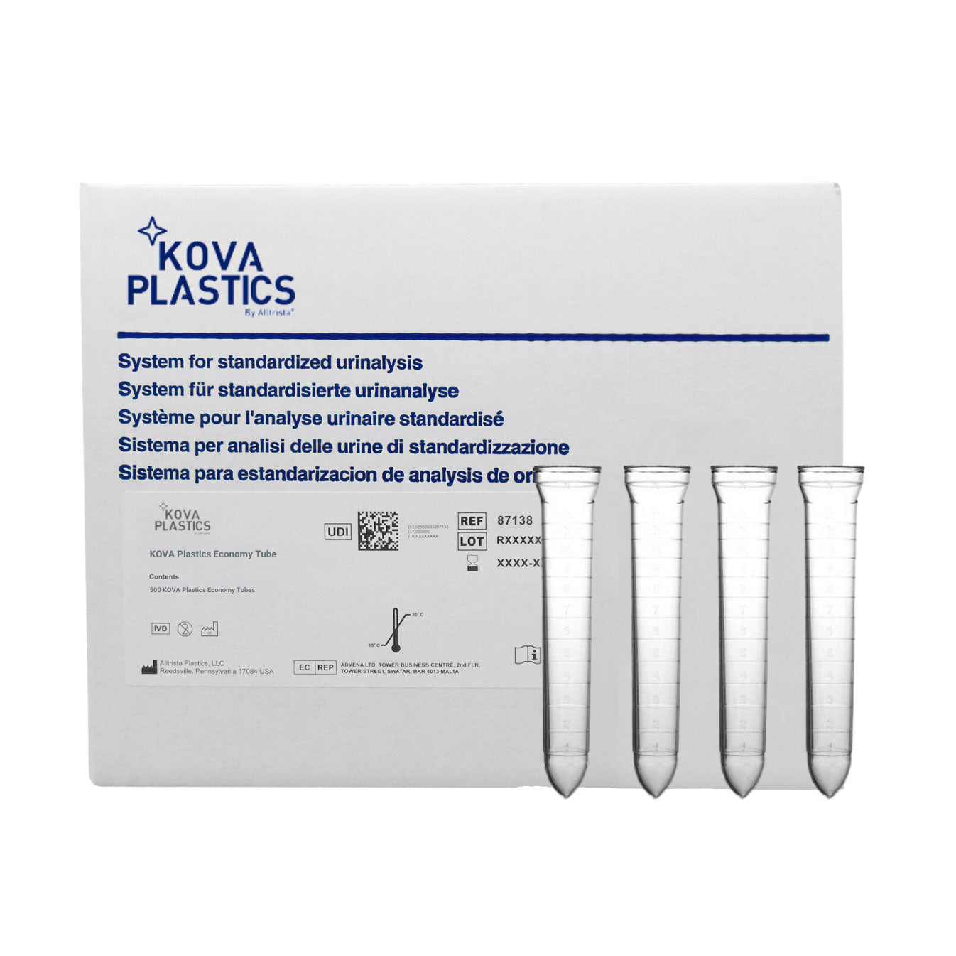 Kova Plastics by Alltrista® Zentrifugenröhrchen (500 Stk)