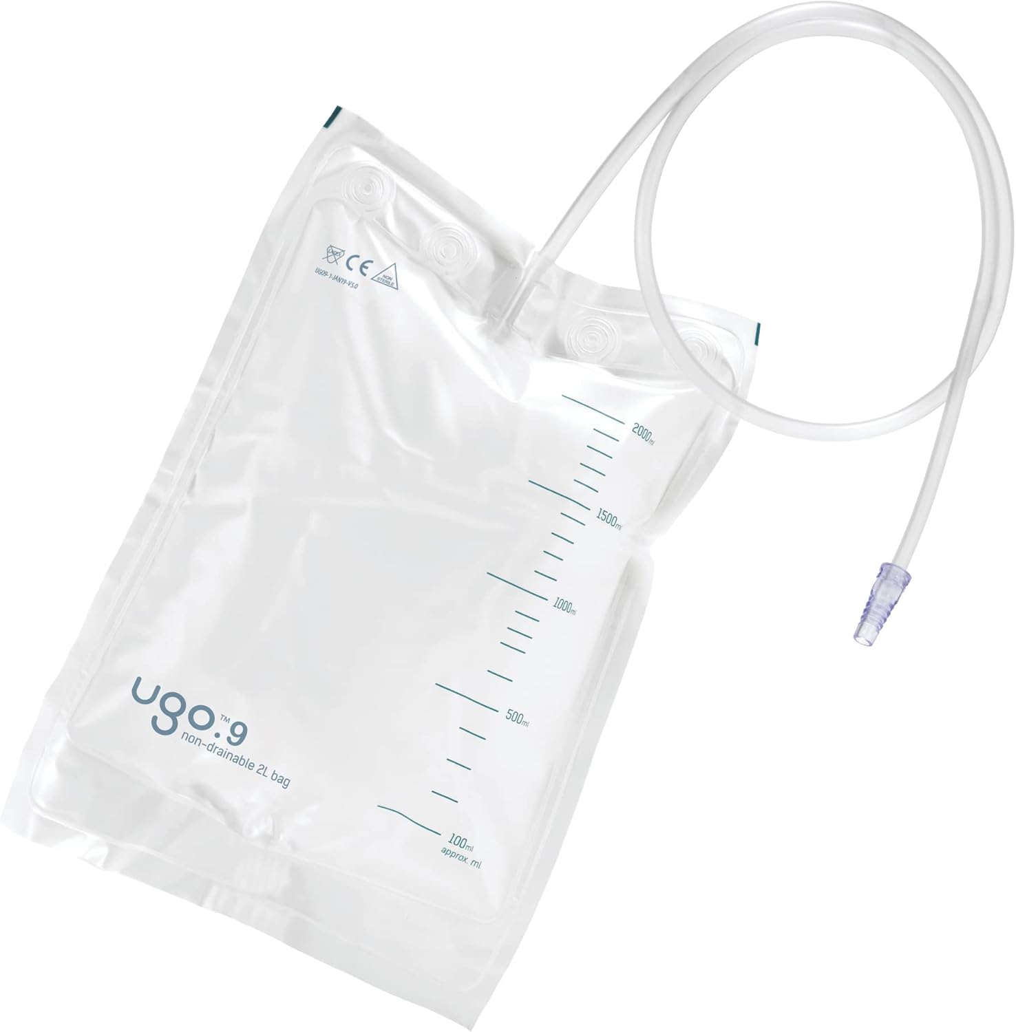 Drainagebtl 2L, 90cm, o. Ablass, unsteril (10Stck)