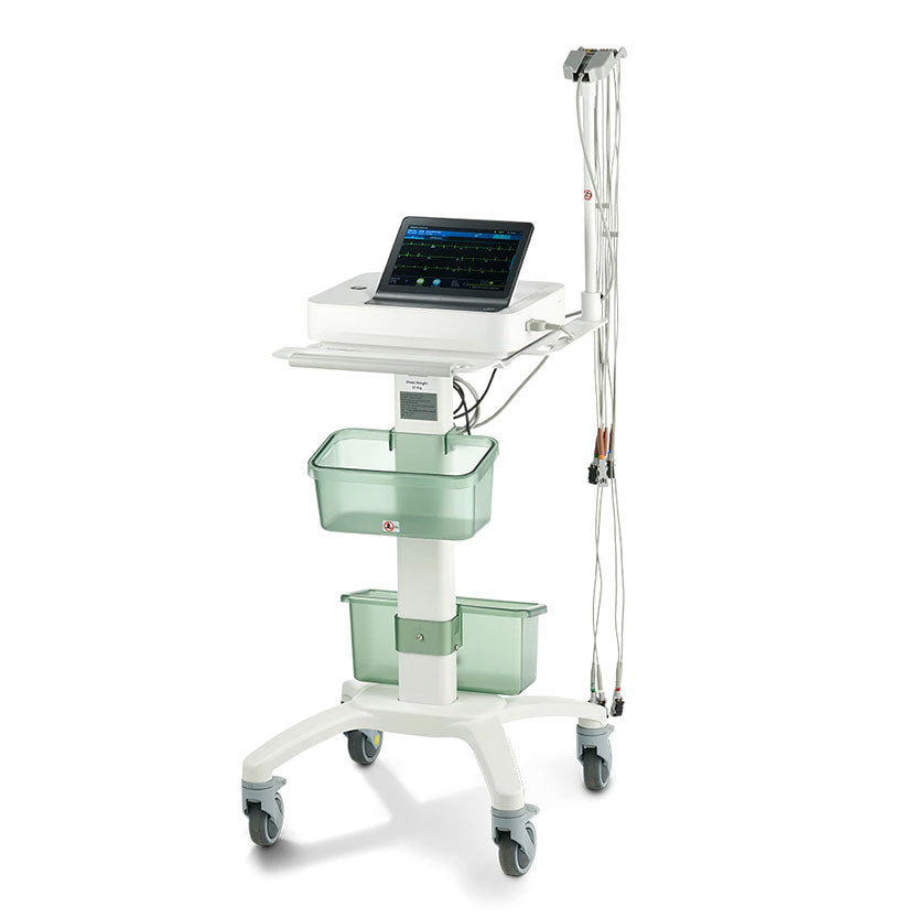 MAC 7 Ruhe-EKG mit Wagen und Sauganlage KISS+