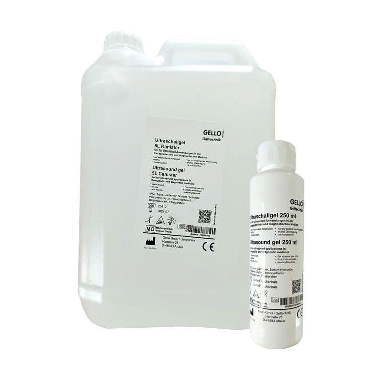 Gello Ultraschallgele, wasserlöslich
