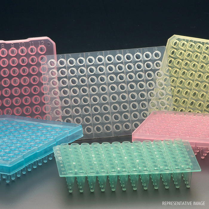 96 Well Raised Rim PCR Plate Natural (10 p.)