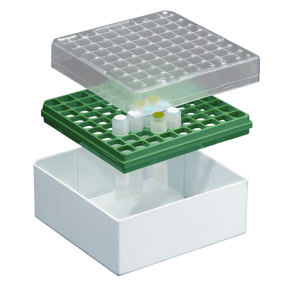 81 Plätze Cryobox Grün (5 Stk.)