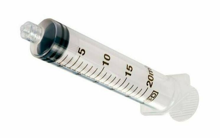 BD Plastipak™ 3-tlg. Spritze, 20 ml, BD Luer-Lok™, grad. 1 ml, Gleitm. Silikonöl (120 Stck)