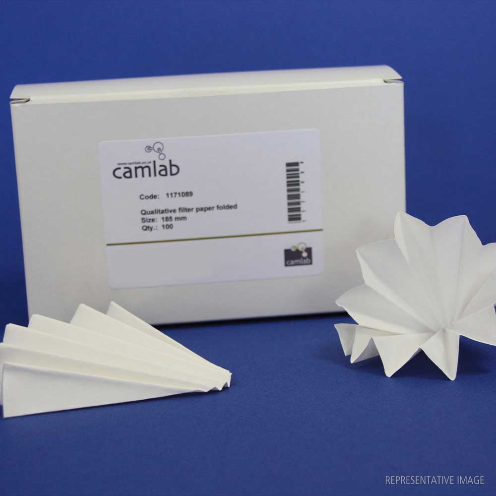 125 mm vorgefaltetes Quali-Filterpapier 113P (100 St.)