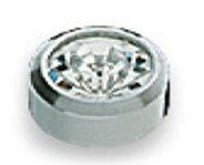 (mittel) R204W TI silRunder Stecker April Titanium (1 Paar)