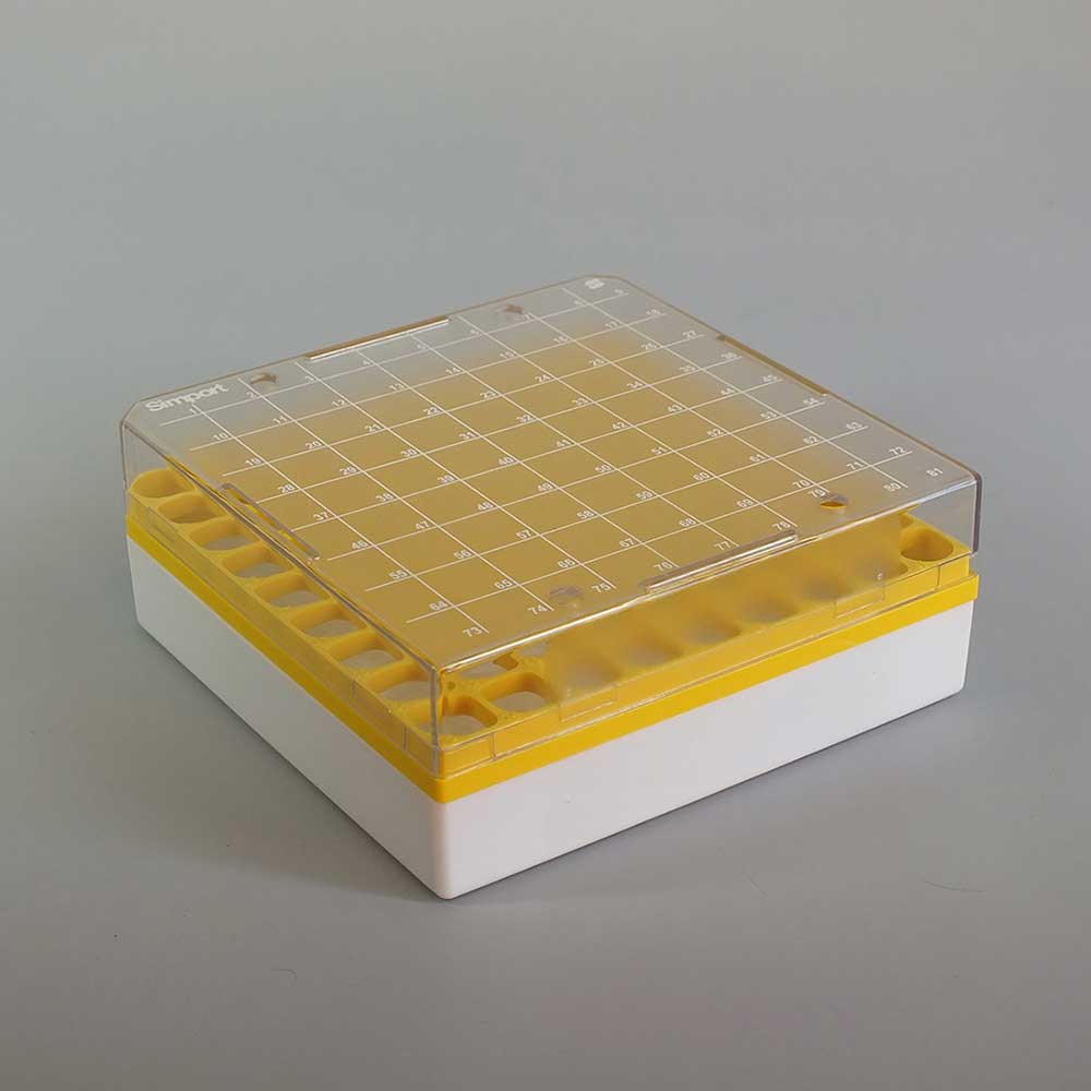 81 Plätze Cryobox Gelb (4 Stk.)