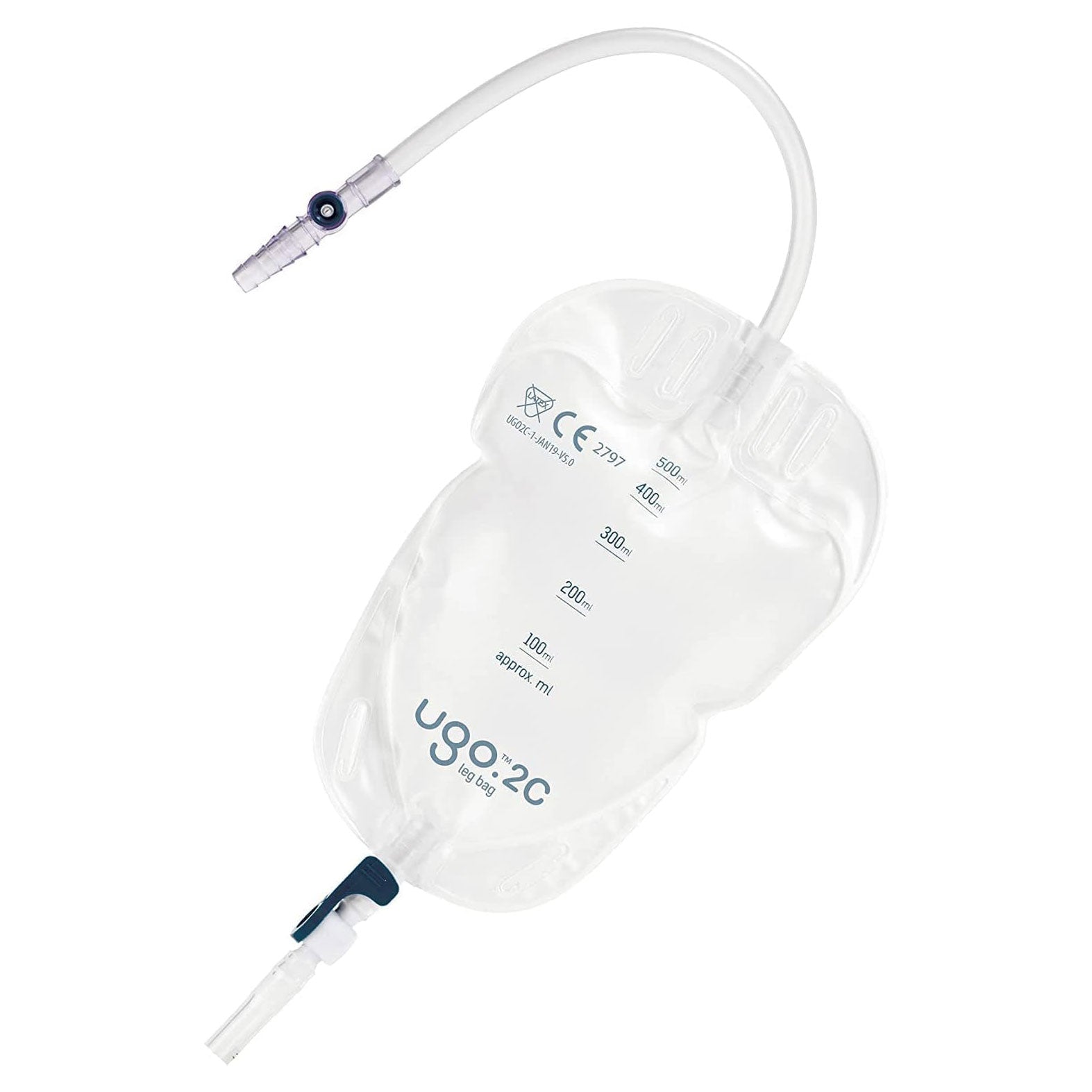 Ugo 2C, Beinbeutel 500ml, 25cm, Schwenkh (10 Stck)