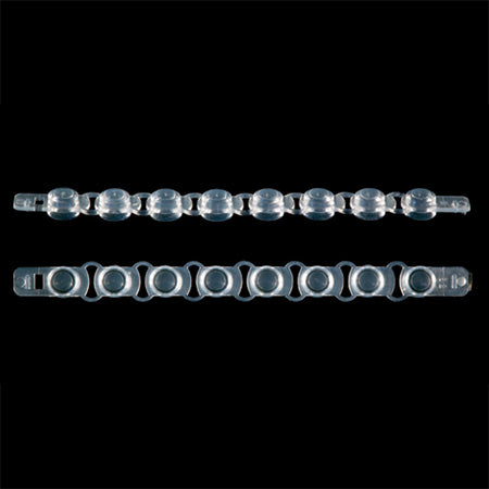 8 Strip Domed Caps, Natural (125 p.)