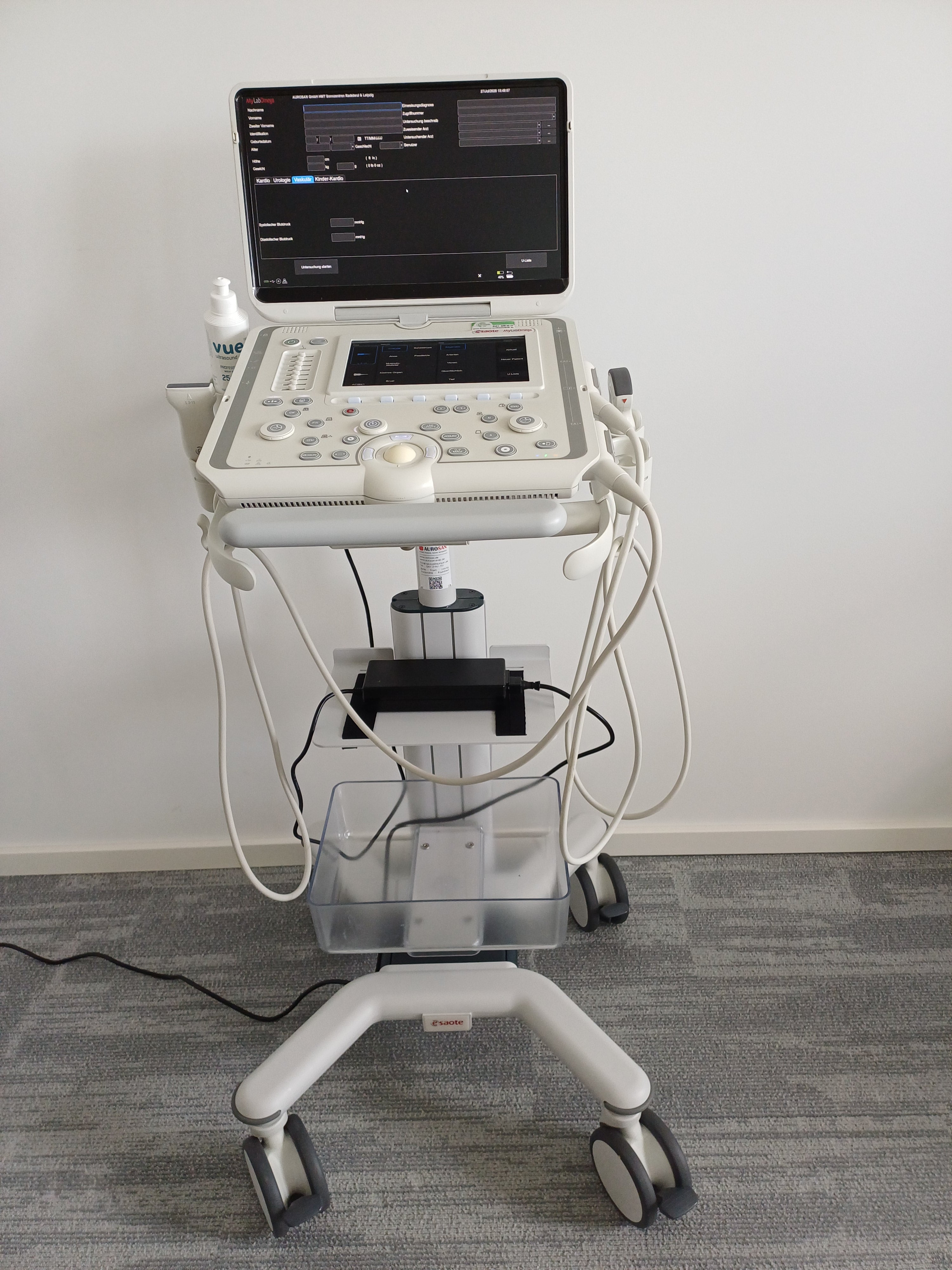 Ultraschallgerät esaote MyLab Omega BJ 23 Demogerät GI mit Trolley, 2 Sonden