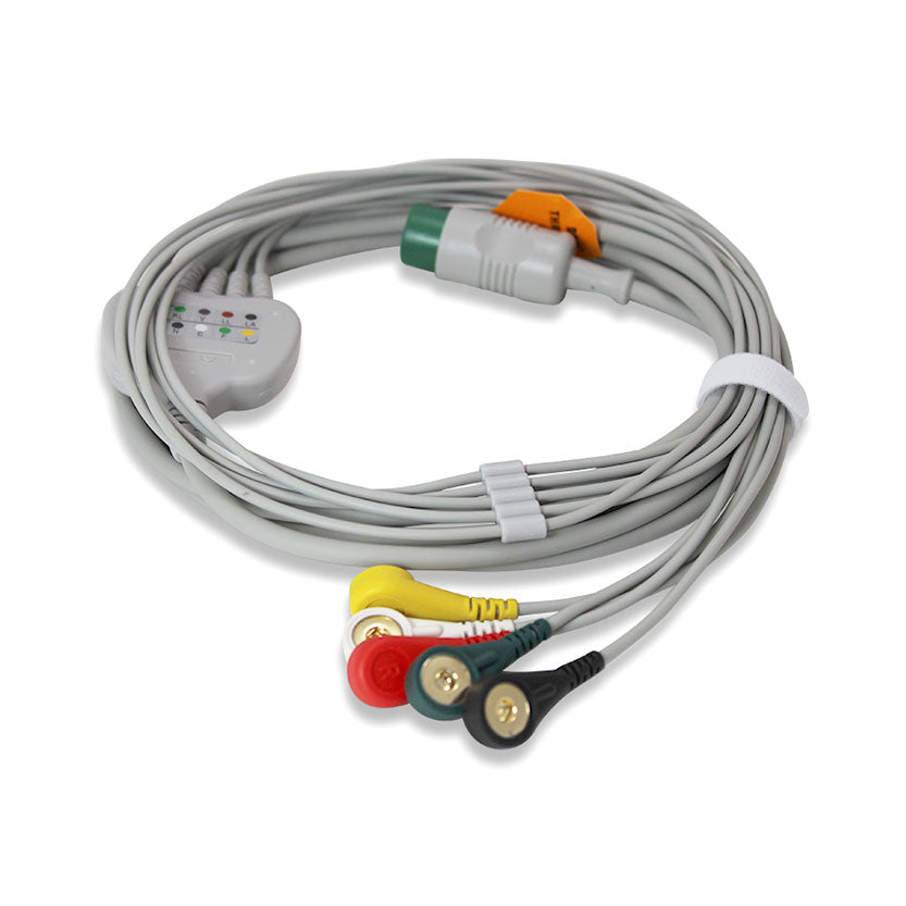 EKG-Kabel 5-adrig (Druckknopf) für SMART 9 CTG