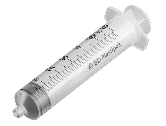 Sterile BD™ Plastipak Spritzen, 50 ml, BD Luer-Lok™, grad. 1 ml, Gleitm. Silikonöl (4 x 10 Stck)