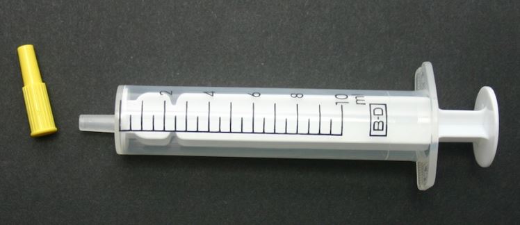 BD™ Oralspritze, mit Verschlusskappe, 10 ml, grad. 0,2 ml, zentrisch (500 Stck)