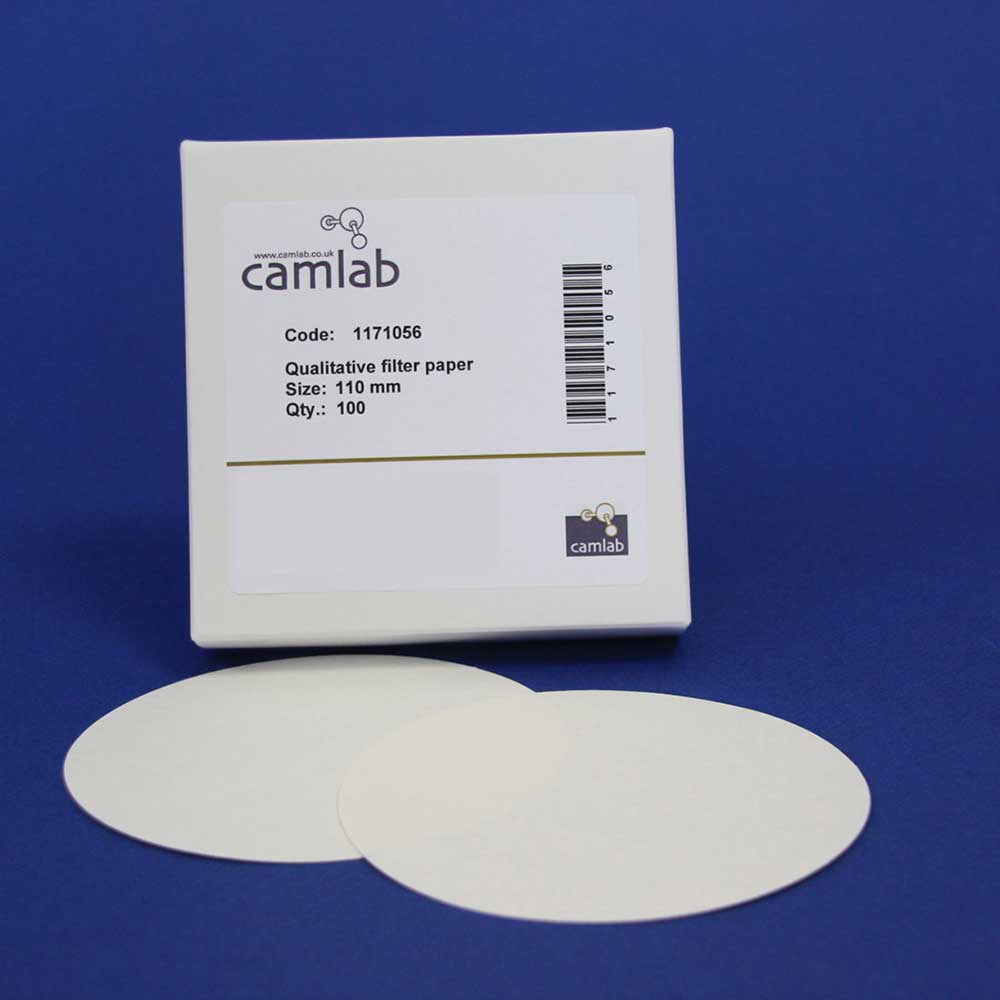 110 mm qualitatives Filterpapier, Güteklasse 601 (10 x 100 St.)