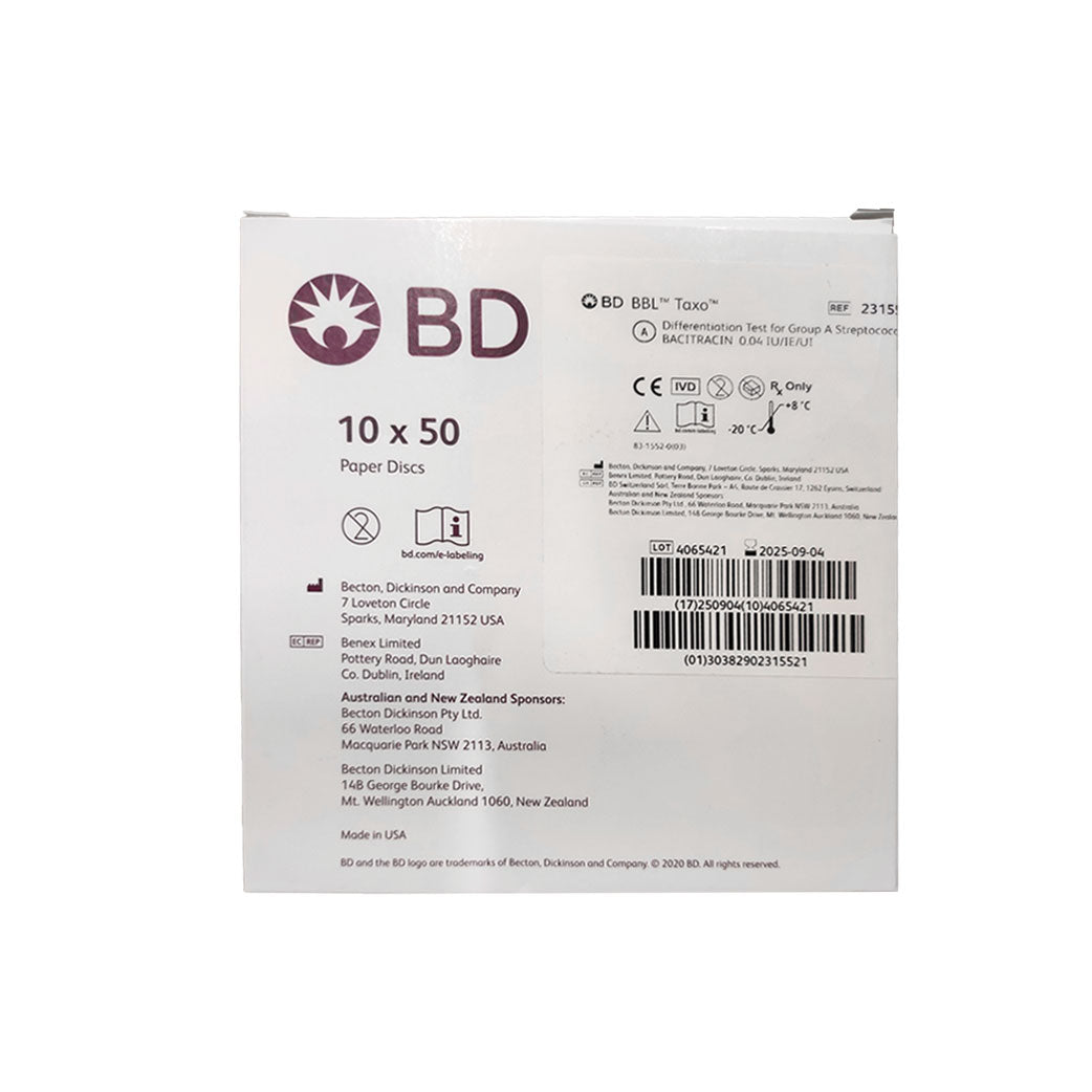 Bacitracin 0.04 U/mL (1x 50 discs, BD)