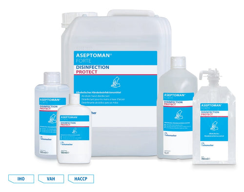 Händedesinfektionsmittel Aseptoman® forte (100ml Kitteltaschenflasche)
