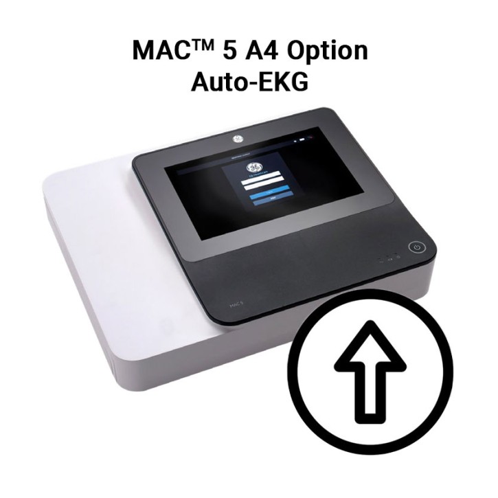 GE MAC 5 A4 Auto-EKG  zur autom. Aufzeichnung bei guter Signalquali.