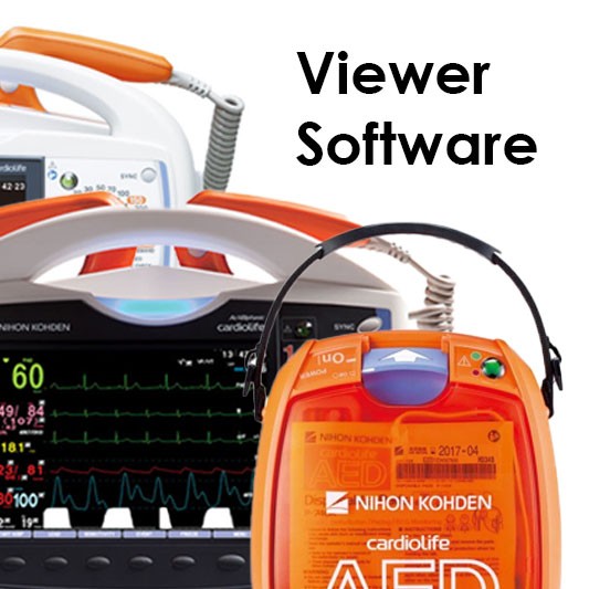 Viewer Software AED-3100, TEC-56/83 Visualisierung und Bearbeitung von Defibrilationen