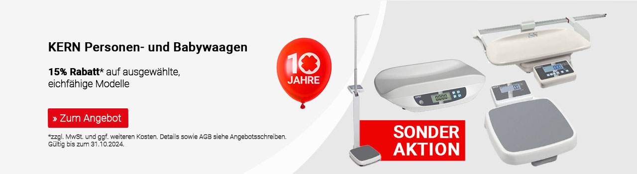 10-Jahre Sonderaktion: KERN Waagen 